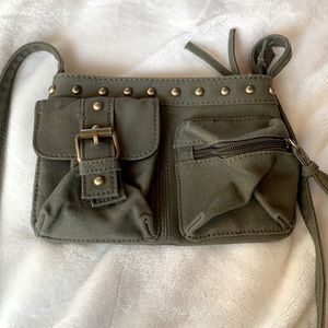 JUSTICE ARMY GREEN MINI PURSE.Size: Small. NEW.